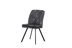 Bonair Dining Chair - Dark Grey Polyester Fabric