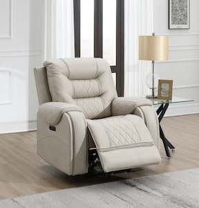 Liston Single Seater Recliner Sofa - Chair - Beige