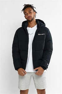 Champion M Puffer Jkt Aw93n Blk