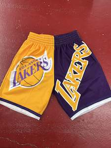 MNLL351 BIGFACE LAKERS SHORTS