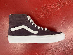 Sporting equipment: VANS SK8 HI PIG SUEDE WINE VNA5JMJBEF