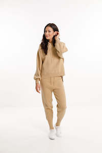 HL HL26702 KNIT LOUNGER COFFEE PANTS