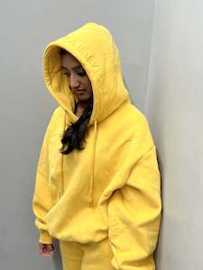 ARBY N OPAL EMBOSSED YELLOW HOOD