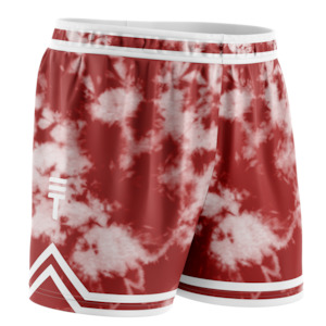 Tt Tie Dye Maroon Adult Shorts