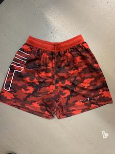 TT CAMO SHORTS RED