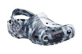 Sporting equipment: CROCS MARBLED WHITE/BLACK