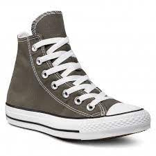 Sporting equipment: 1J793 CONVERSE CHUCK HI CHARCOAL