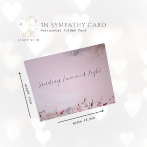 In Sympathy Card - Sending Light