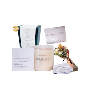 Candle: Cherished Sympathy Gift with Flowers