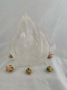 Clear Quartz - Polished Flame