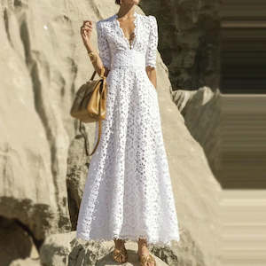 White Women's Long Dress