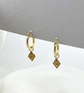 Crystal Earrings: Phases Huggies