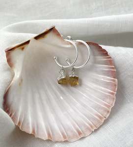 Citrine Silver Earrings