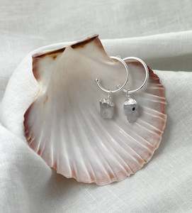 Moonstone Silver Earrings