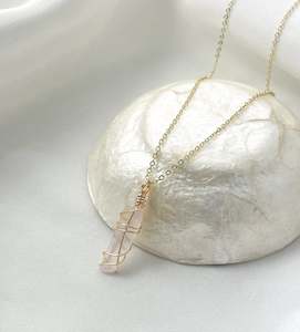 Gold Necklaces: Kunzite Gold