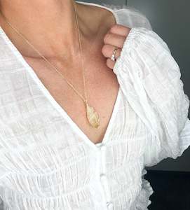 Gold Necklaces: Citrine Gold