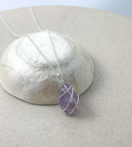 Silver Necklaces: Amethyst Silver