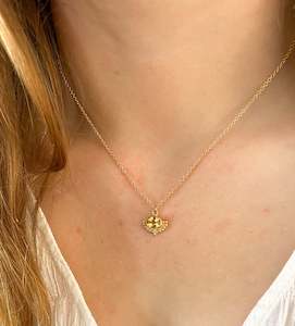 Rise Collection - Citrine Necklace Gold