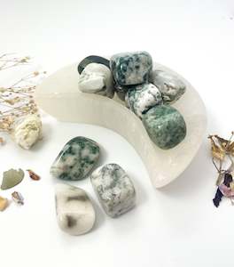 Tumblestones: Moss Agate Tumble