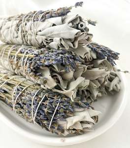 White Sage and Lavender Smudge Stick