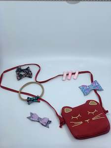 Clothing accessory: Cat handbag - with mystery hair accessories