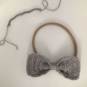 Clothing accessory: Crochet Bow Headband