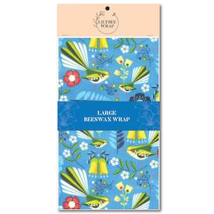 Bag or sack manufacturing - textile: Fantail Flutter - large beeswax wrap