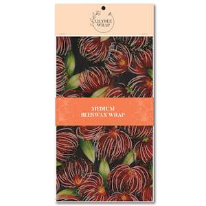 Pohutukawa Perfect - medium beeswax wrap