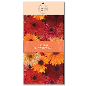 Ginny's Gerberas - medium beeswax wrap