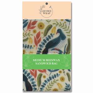 Kereru - medium sandwich bag