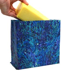 Paua Blue - beeswax wrap core collection