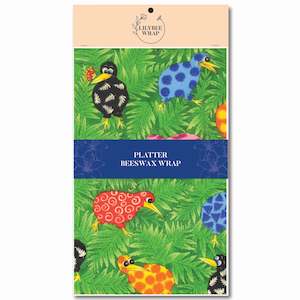 Rainbow Kiwis - Platter Beeswax Wrap