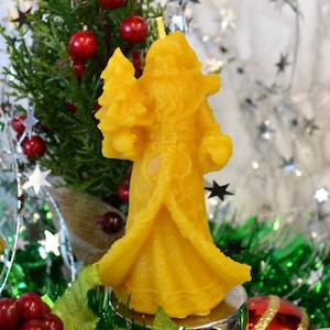 Saint Nick Beeswax Candle