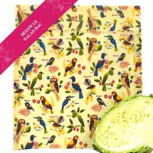 Bag or sack manufacturing - textile: Morepork and Friends - beeswax wrap core collection