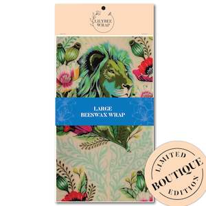 Bag or sack manufacturing - textile: King Of The Jungle - large beeswax wrap