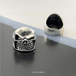 Rings: 925 Silver Biker Ring #RS6