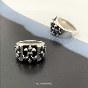 925 Silver Biker Ring #RS4