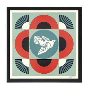 Shepard Fairey (OBEY) - Geometric Dove (Red)