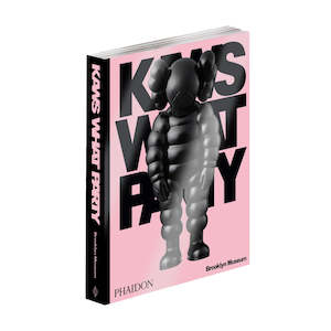 KAWS - What Party (Black on Pink) Hardcover Book