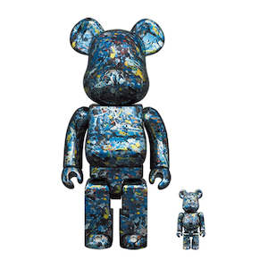 BE@RBRICK - Jackson Pollock Chrome Version