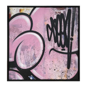 SEEN - Pink Square Bubble Tag