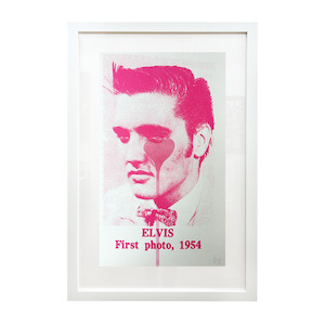 Pure Evil - Elvis First Photo 1954 - Pink Heart