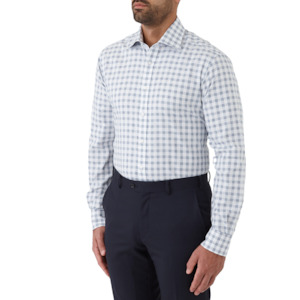 Clothing: Carlton Blue and White Shirt