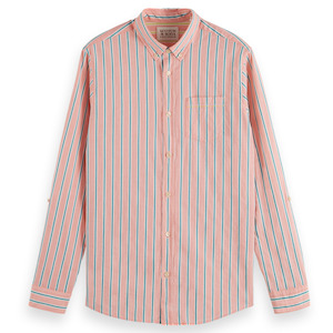 Dobby striped button down shirt