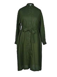 Womenswear: Linen Dress Ausme Green