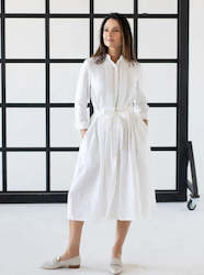 Womenswear: White Linen Dress 'Auster'