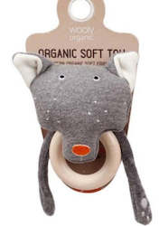 Womenswear: Funky Rattle with Teething Ring - Wolf