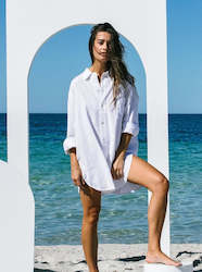 Hobo and Hatch Oversized Shirt White