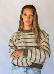 Womenswear: Bande Sweater Birch Stripes