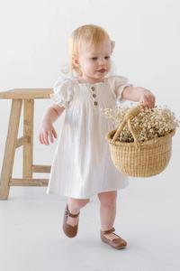 Organic Cotton Payton Dress White